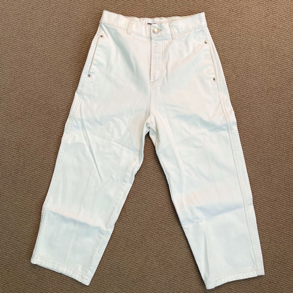 Bimba & Lola White Jeans with back piping